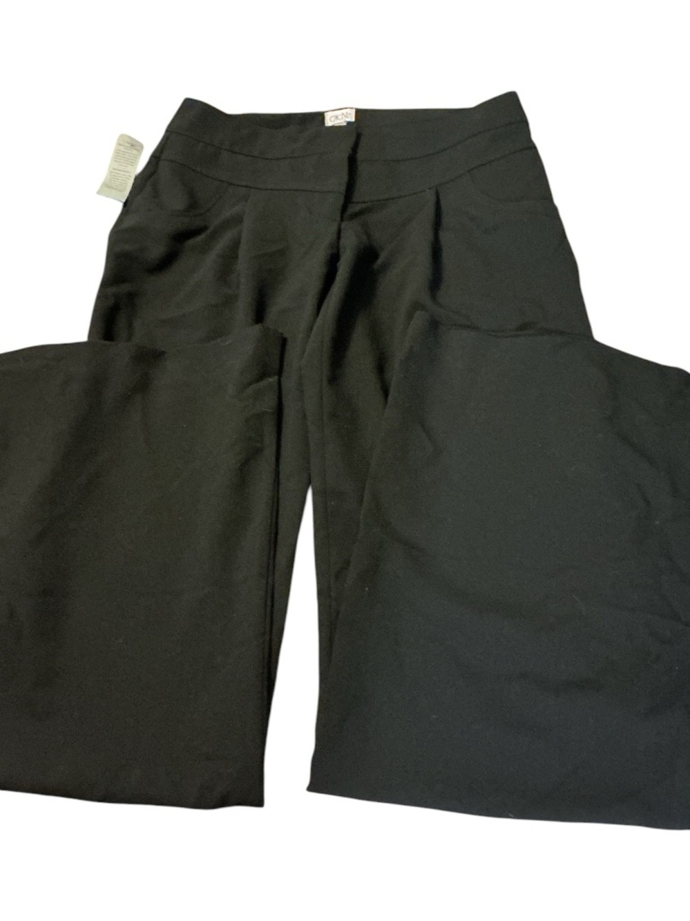 Cache Black Wide-Leg Dress Pants